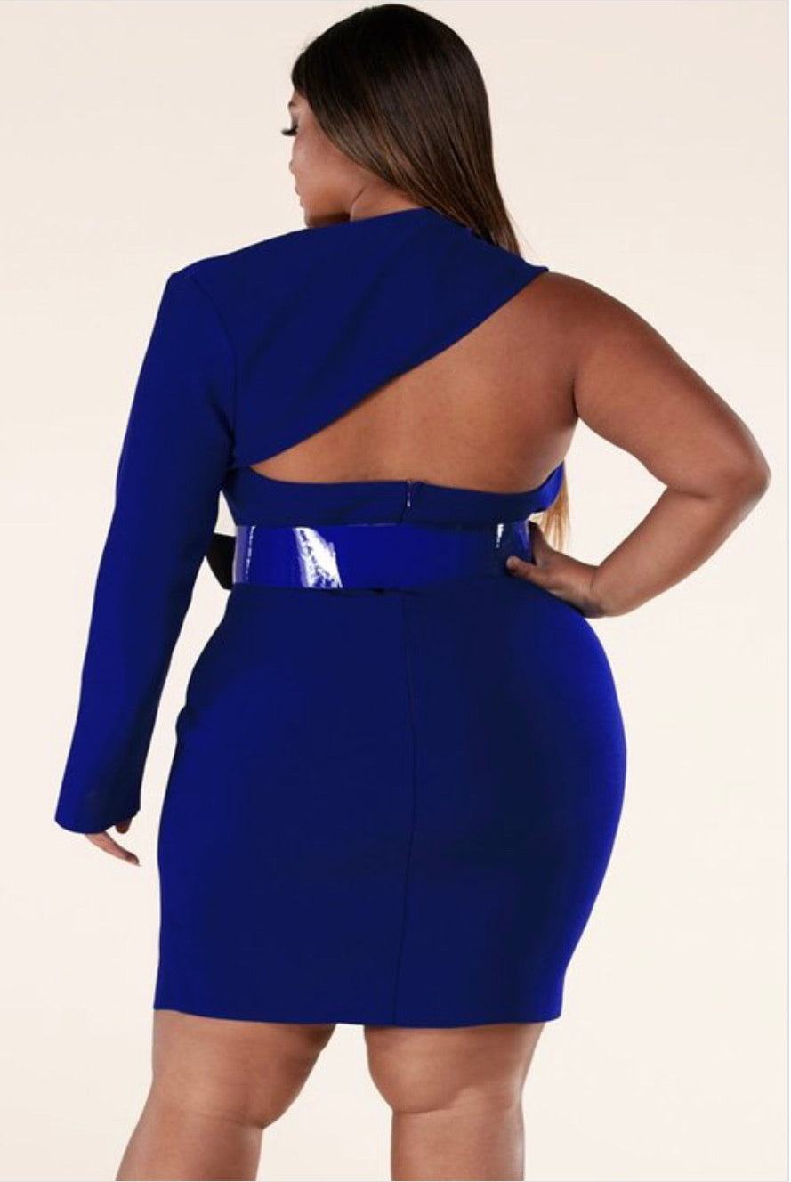 Got Milk long sleeve Bodycon midi dress
