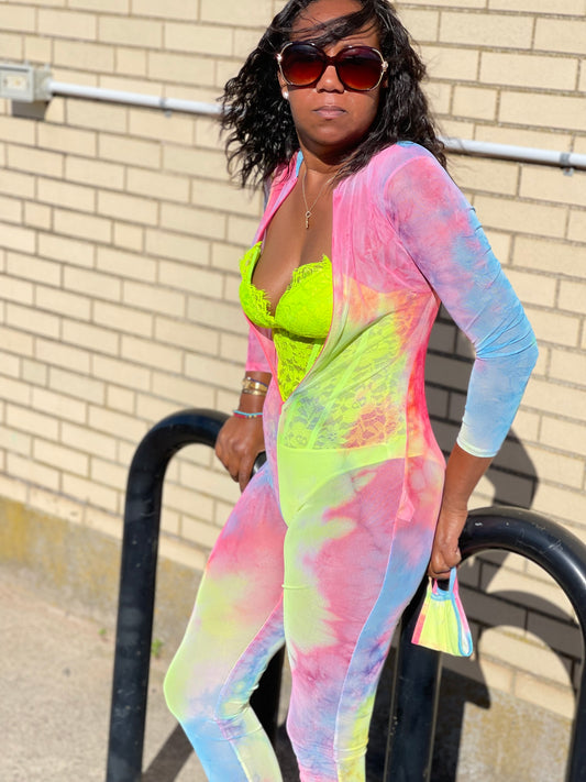 PLüsch Collection Plus Size Cotton Candy Jumpsuit