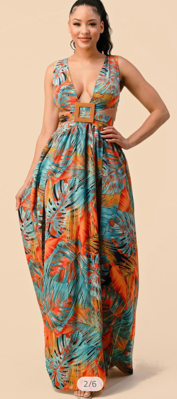 PLüsch Teal Maxi Dress
