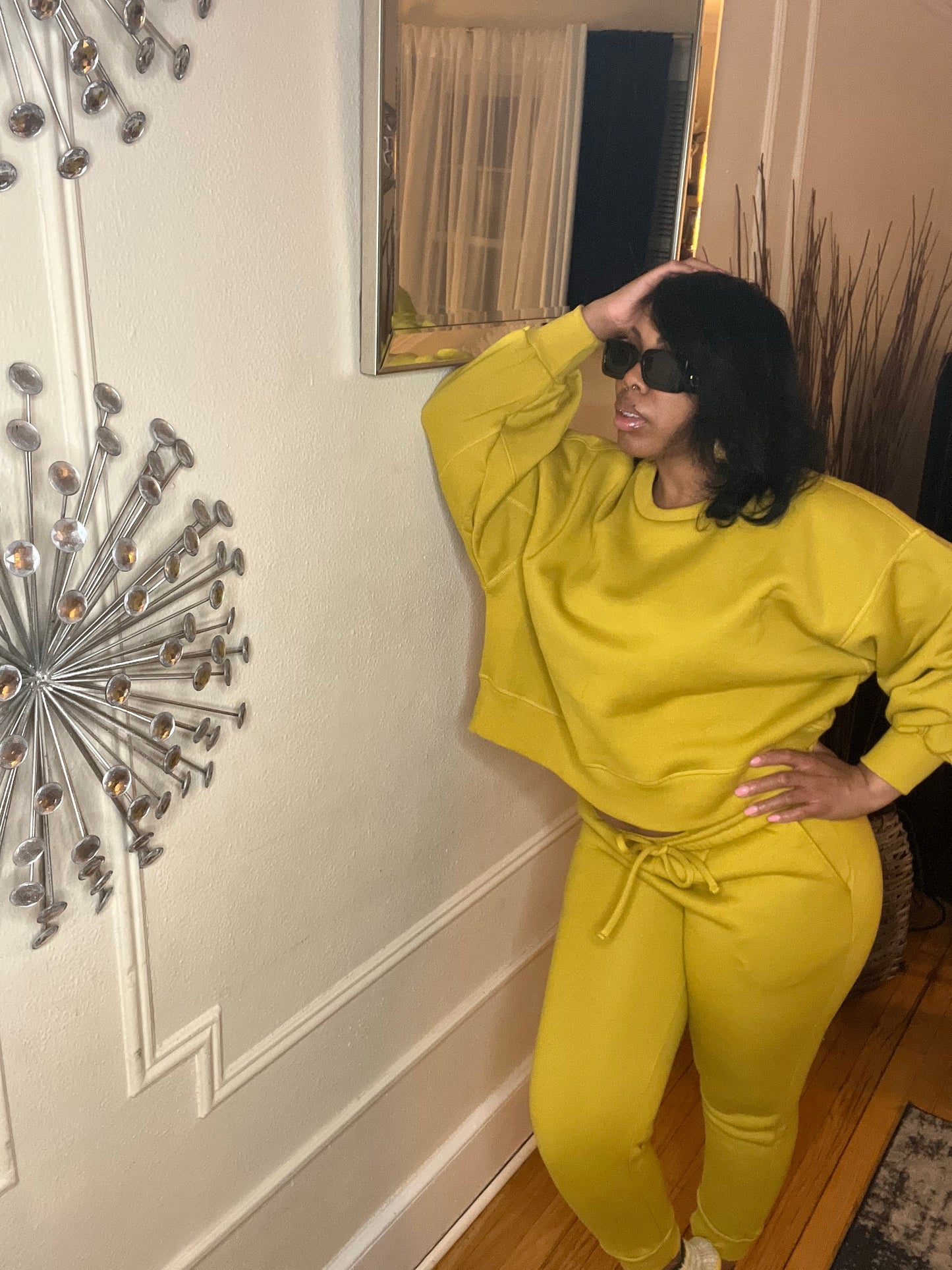 Plüsch Ballon Sweatsuit Set