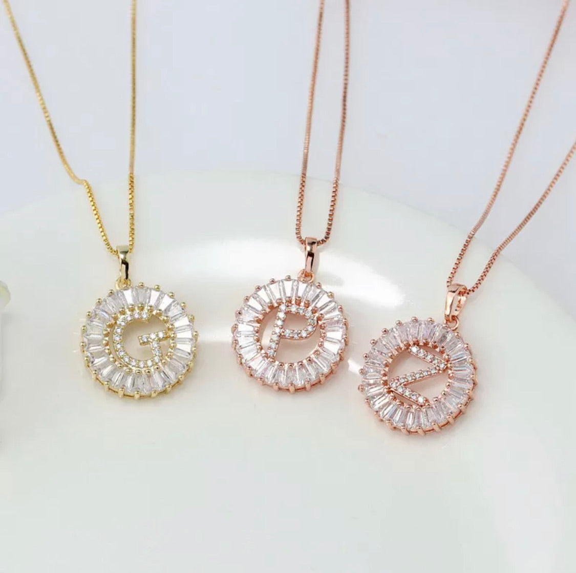 PLüsch Jewelry Pendent initial Necklace