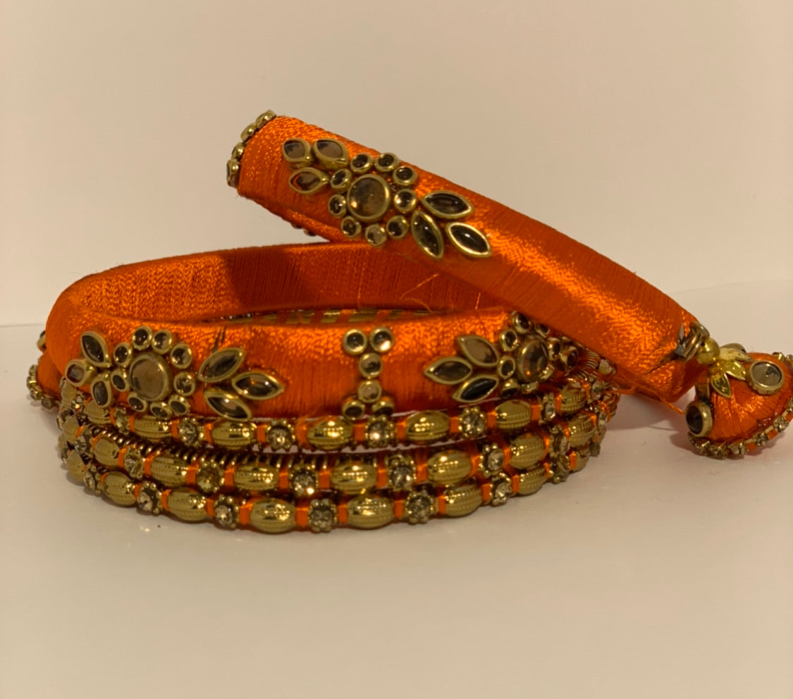 PLüsch Jewelry  Statement Bangles detailed in gold