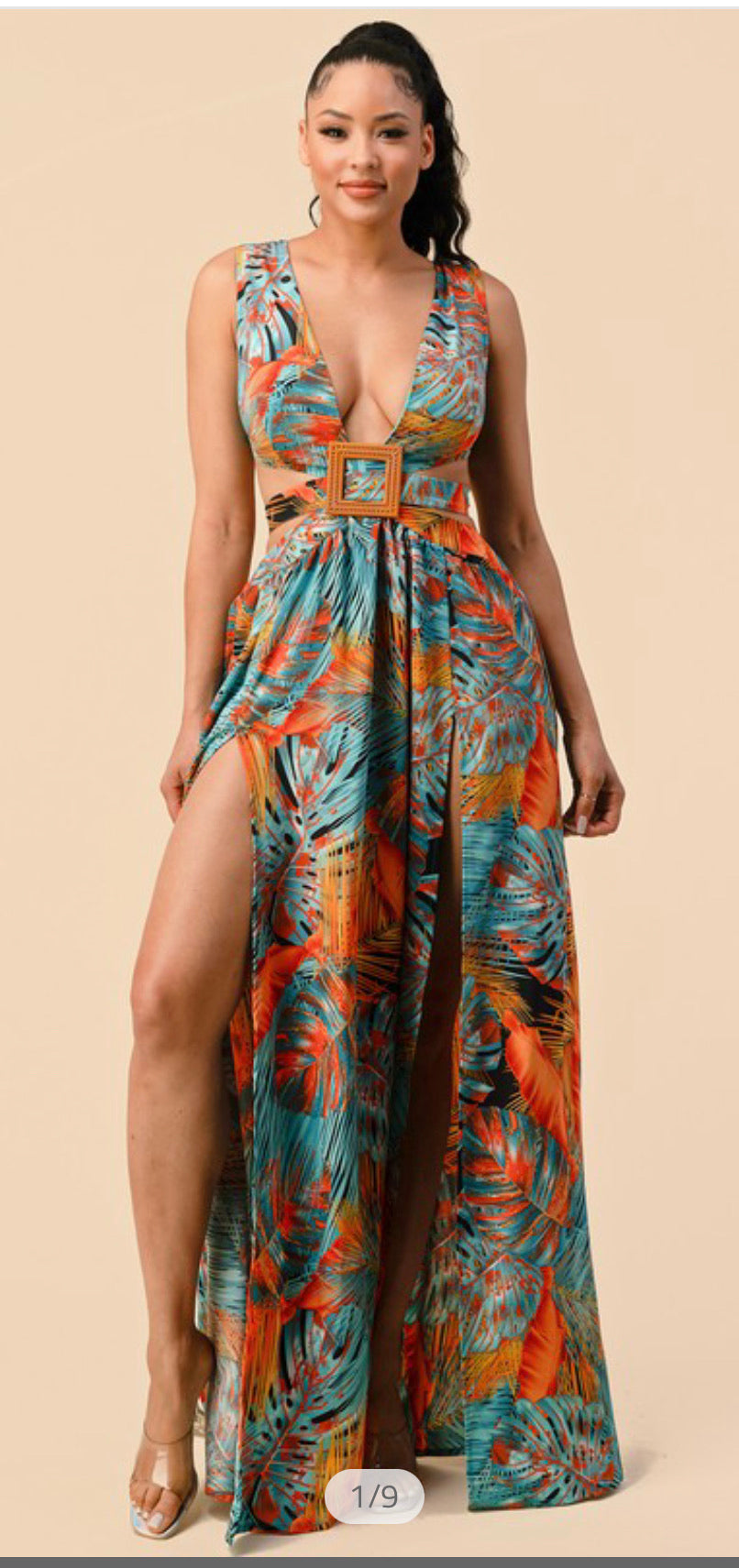 PLüsch Teal Maxi Dress