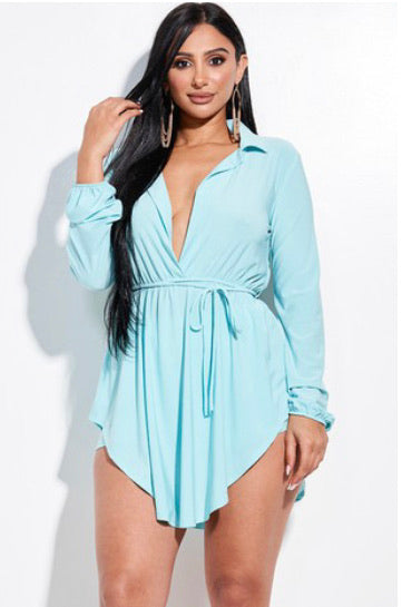PLüsch Collection Mint Two Piece Biker Set