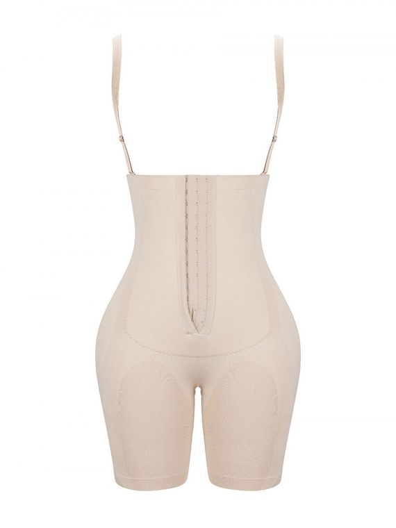 Skin Color Body Shaper Plus Size Adjustable Strap Compression Silhouette