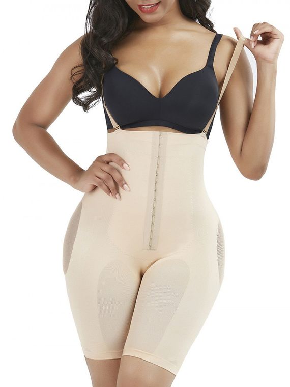 Skin Color Body Shaper Plus Size Adjustable Strap Compression Silhouette
