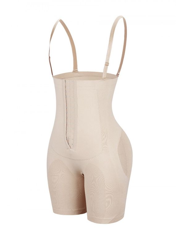 Skin Color Body Shaper Plus Size Adjustable Strap Compression Silhouette